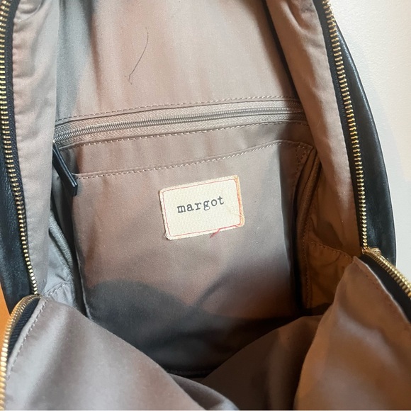 Margot Black Luxurious Leather Backpack Tassel - Picture 10 of 12